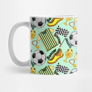 Soccer Pattern Mug